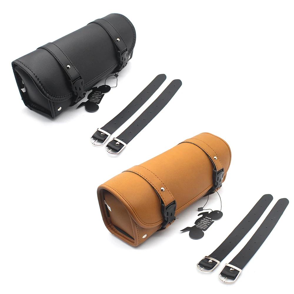 Pokhaomin – sac de selle de moto en cuir, sac à bagages, pochette de rangement pour outils pour Harl