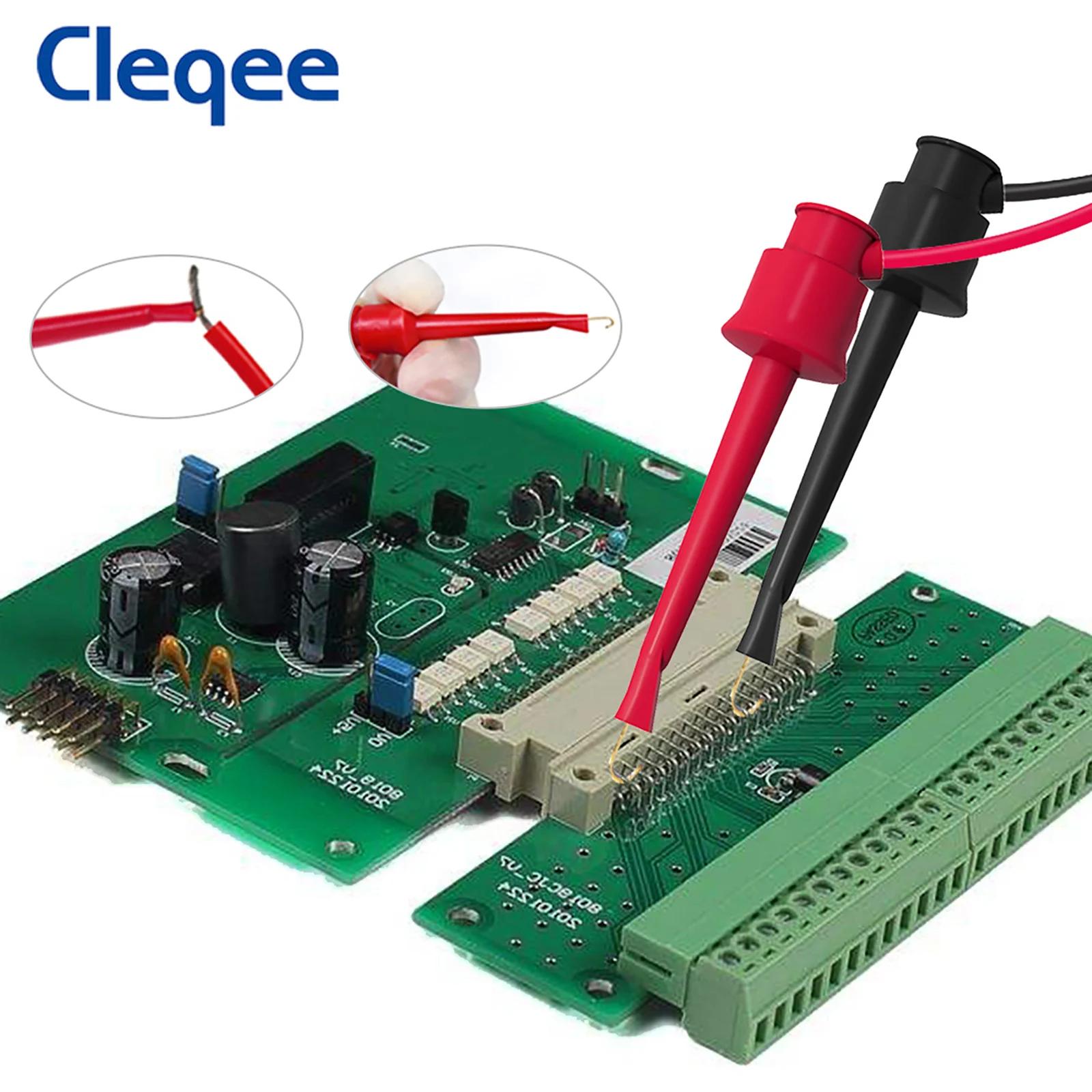 Cleqee P1308D Kit de fils de Test multimètre multifonctionnel en Silicone avec aiguilles tranchantes