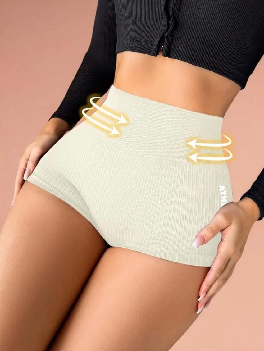 Exercice taille haute, compression abdominale, short de yoga serré, course à pied à séchage rapide p