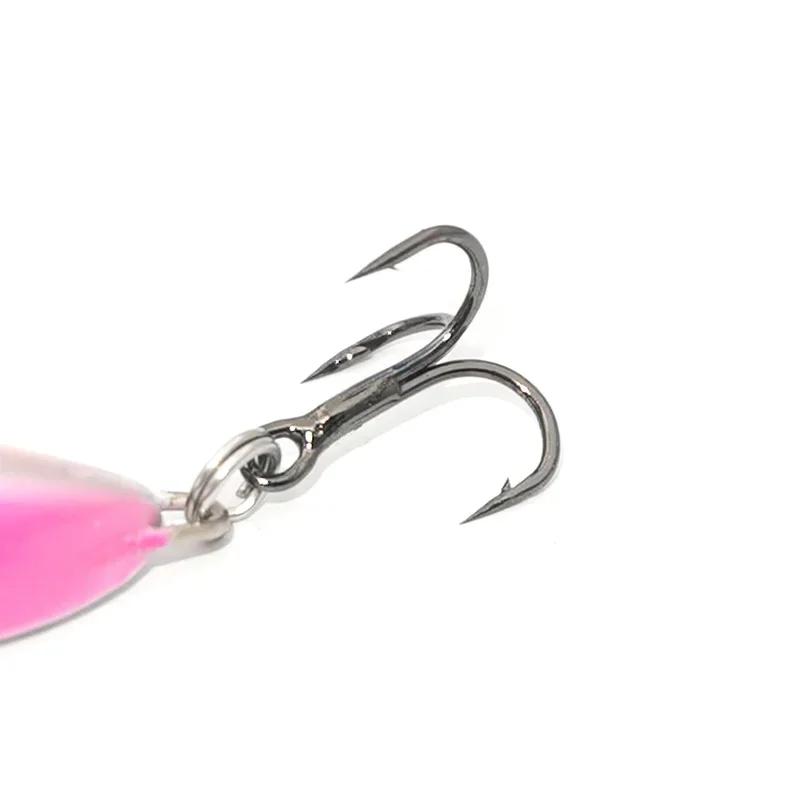 OUTKIT nouveau 4.5g/7.5g métal VIB Micro leurre de pêche Spinner coulant cuillère rotative broche ma