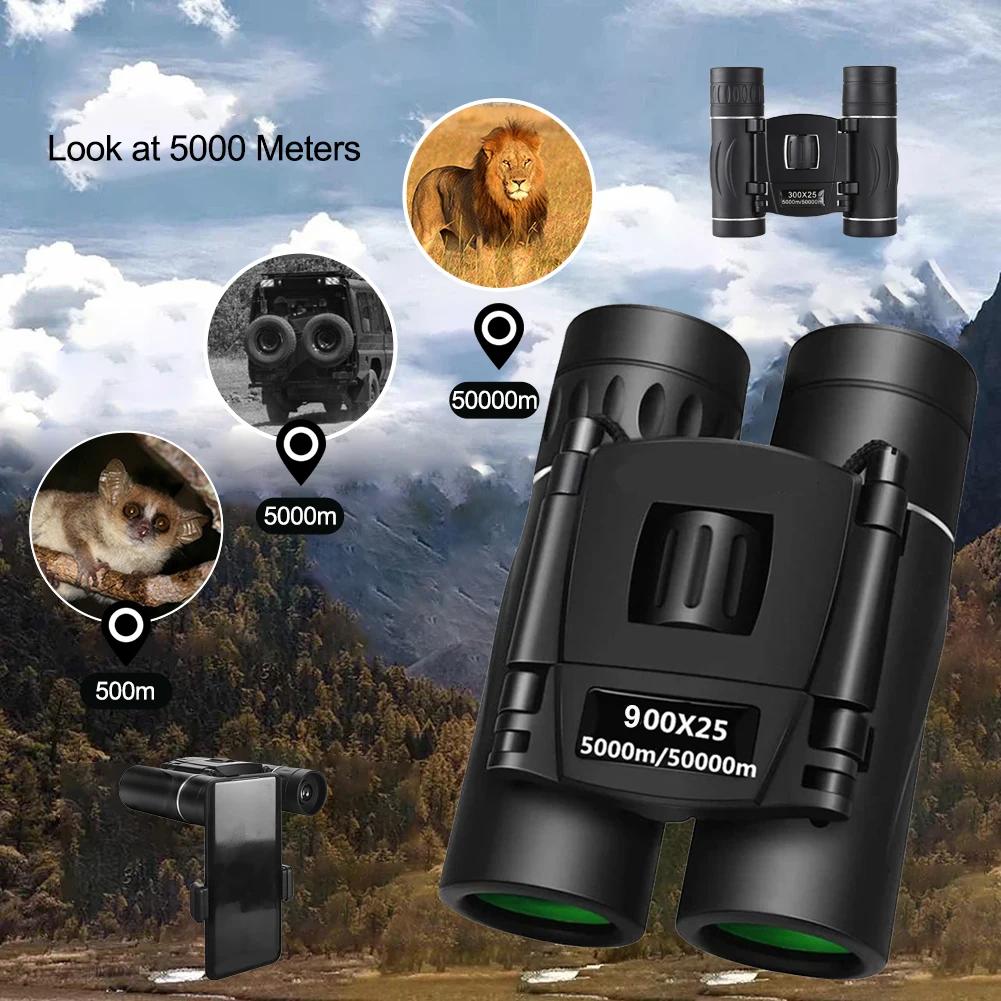 Jumelles portables à longue portée BAK4, n'aime HD 900x25, binoculaires pliantes à faible luminosité