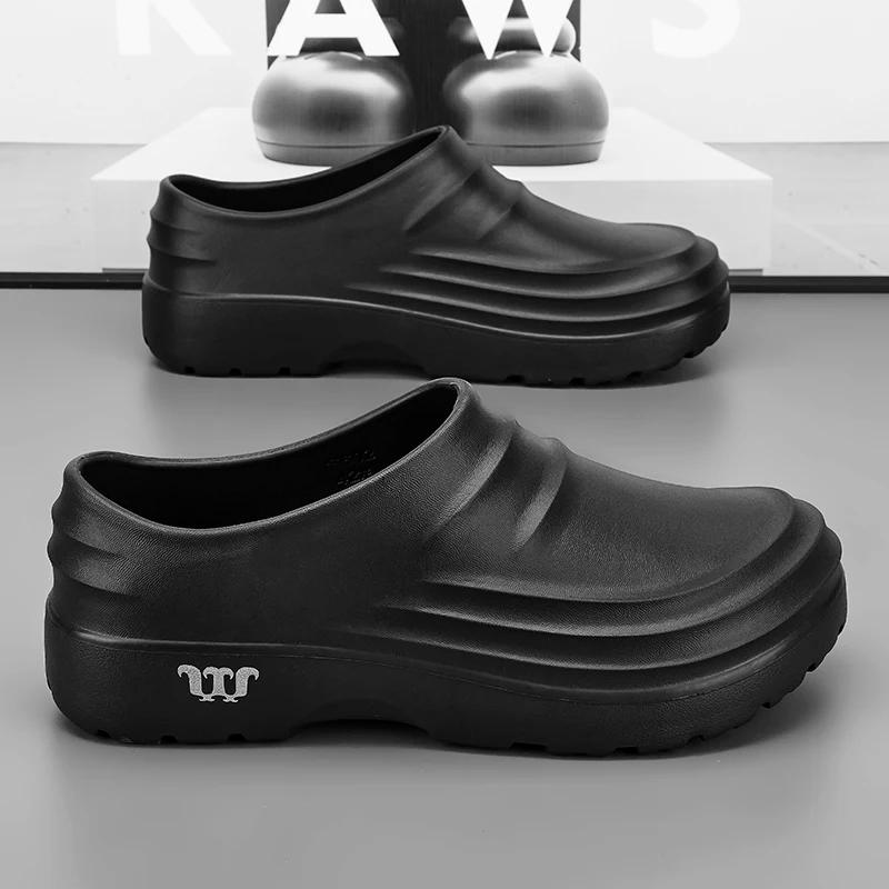 Chaussures de chef antidérapantes été - Résistantes à l'huile, pantoufles sport décontractées