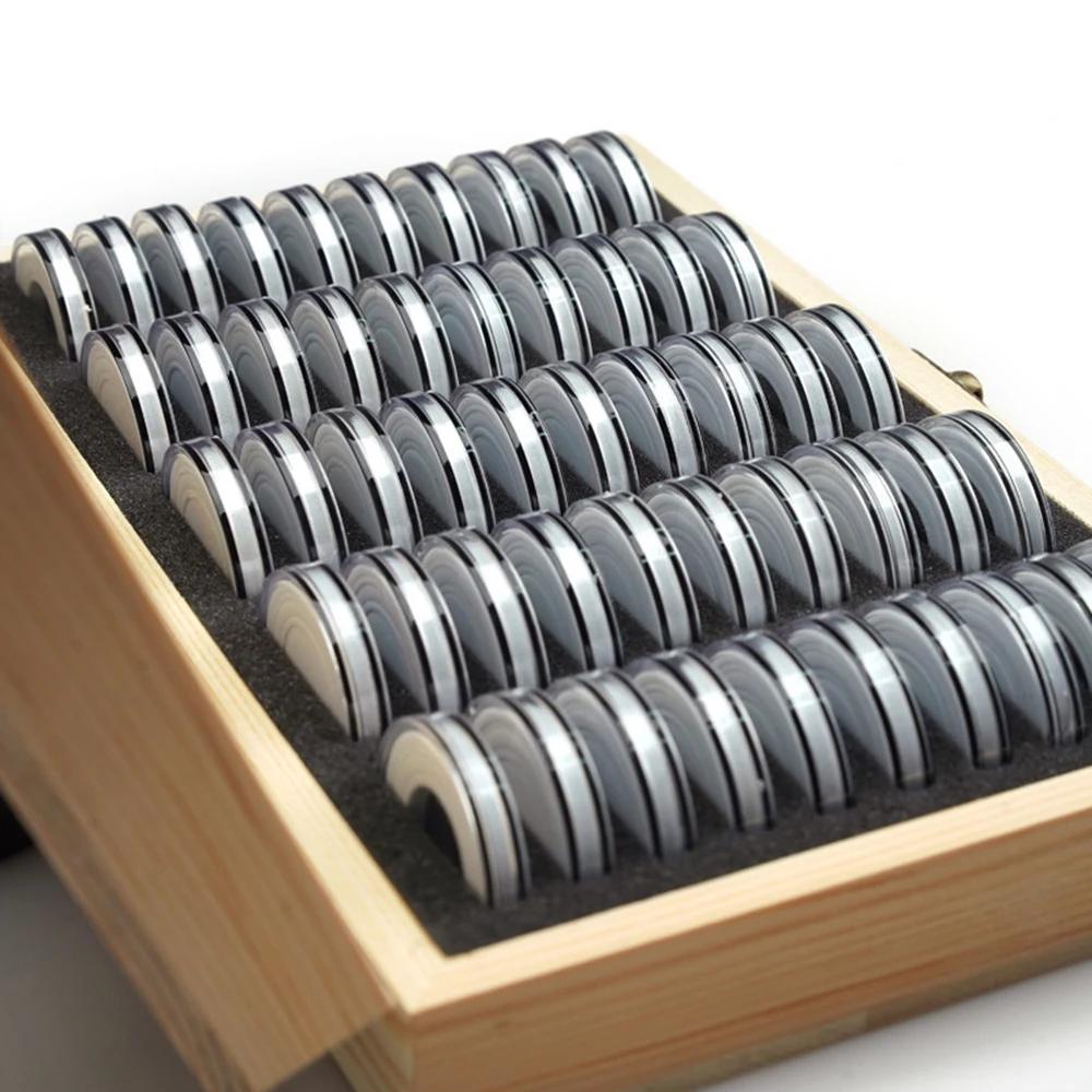 Boîte de protection des pièces commémoratives en bois, ajuste une boîte de collection qui empêche l'