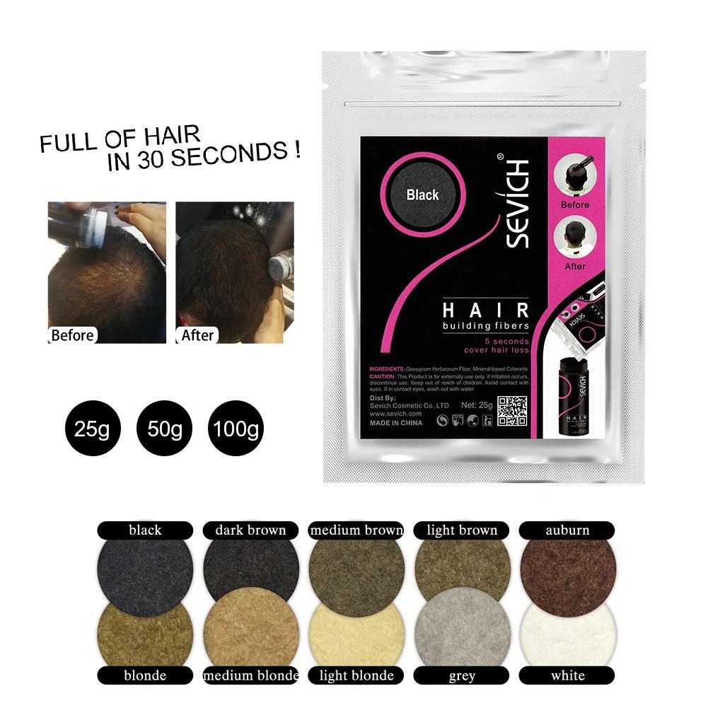 Poudre de fibres capillaires KerBrian, 1000g, 10 documents, croissance instantanée des cheveux, UNIS