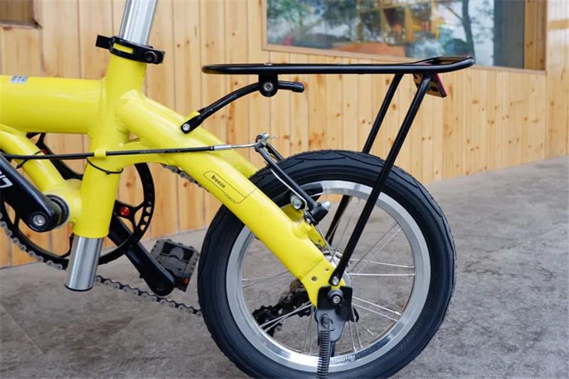 Porte-bagages arrière de vélo pliant en alliage d'aluminium, 14 "16", Compatible avec Dahon Bya412 K