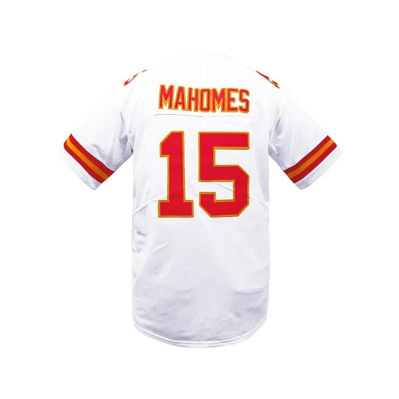Kansas City pour hommes # Maillot de Rugby respirant, col en v, maillot de Football cousu, coupe amp