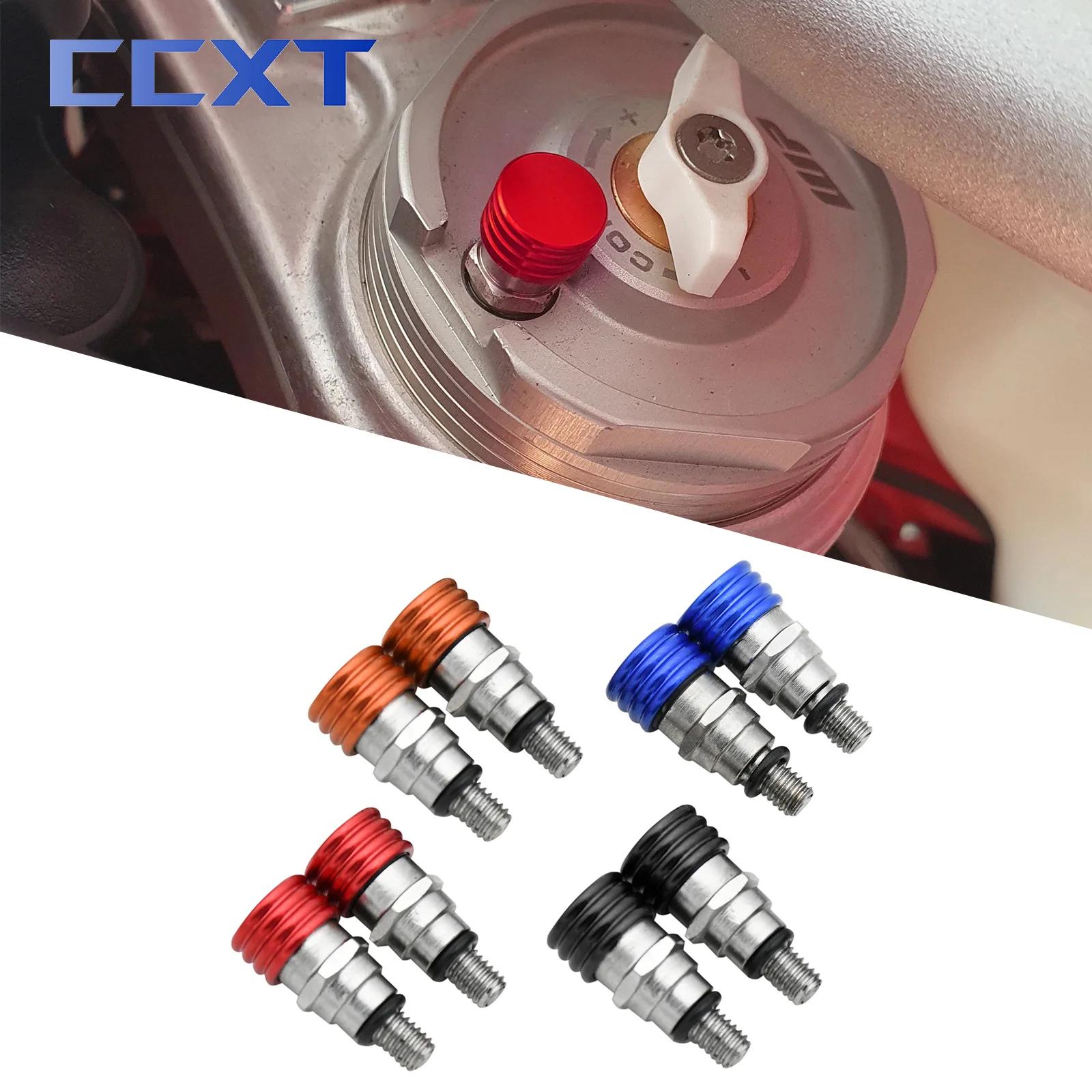 Valves de purge d'air de fourche de moto M4x0.7 pour KTM SX SXF EXC EXCF XC XCF XCW XCFW 85-500 2005
