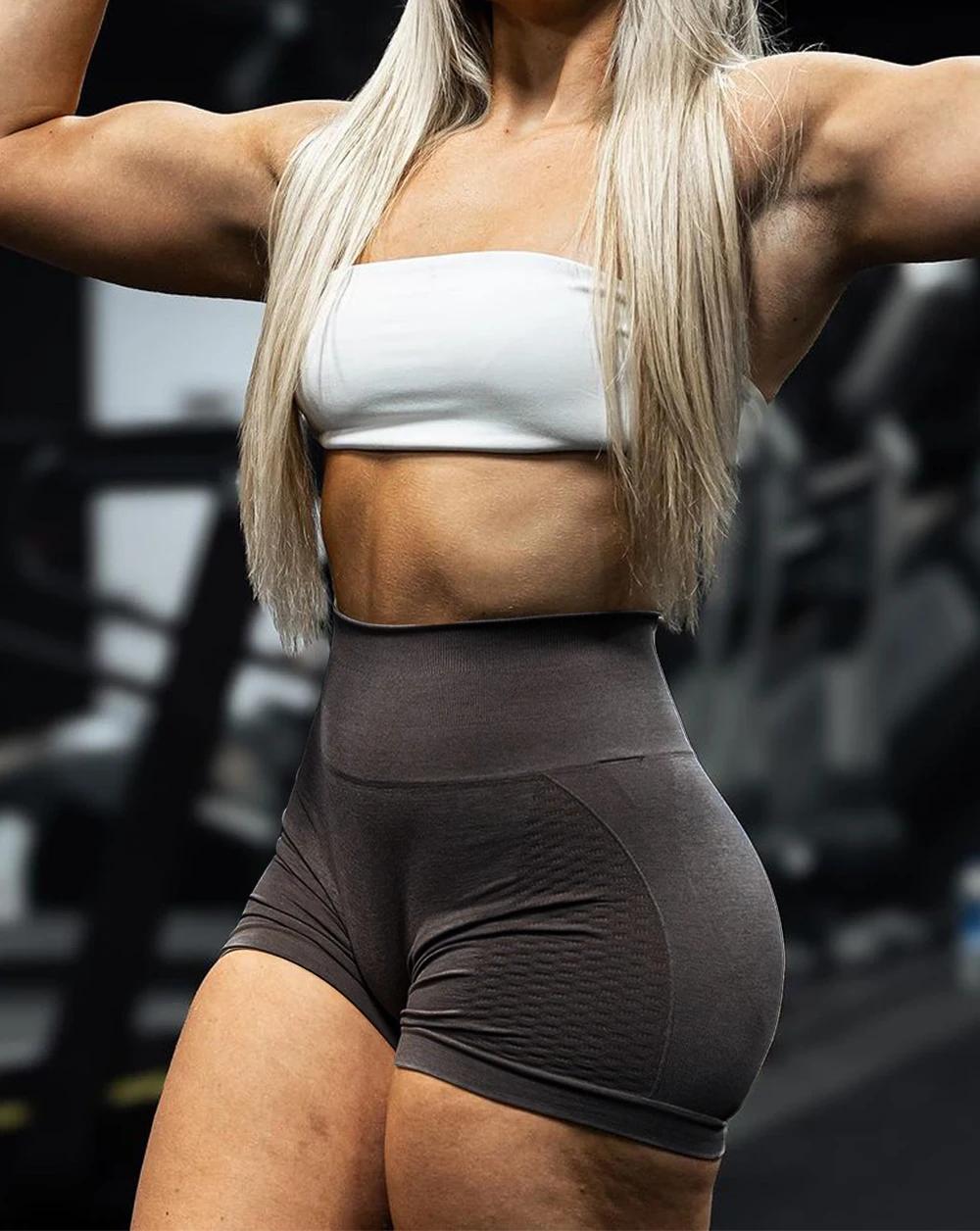 Amplifier le Contour Shorts de sport femmes vêtements Scrunch fesses sans couture Shorts taille haut