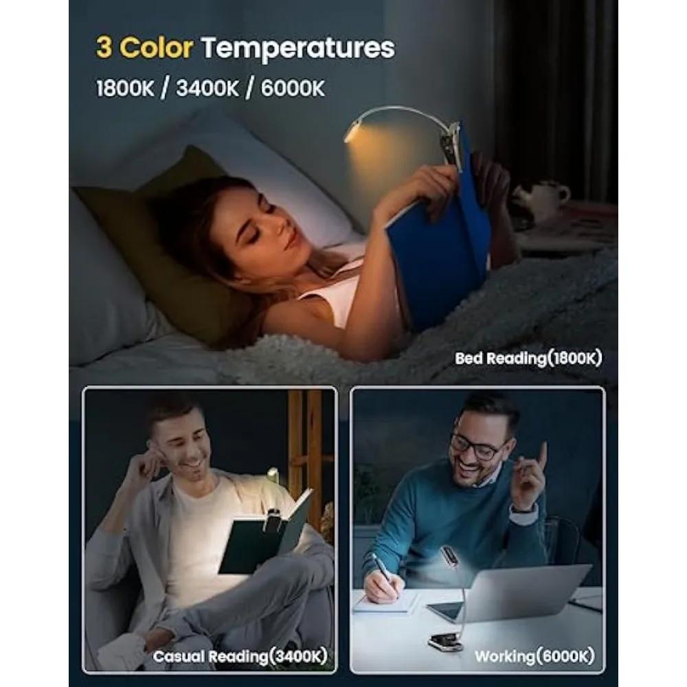 16 Led Posh Premium Mini livre lumière Usb Rechargeable lampe de lecture soin des yeux Mini pince su