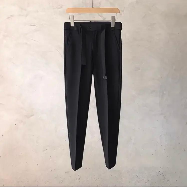 Pantalon de bureau drapé pour hommes, blanc fluide, costumes de travail, été 2025, vêtements chinois