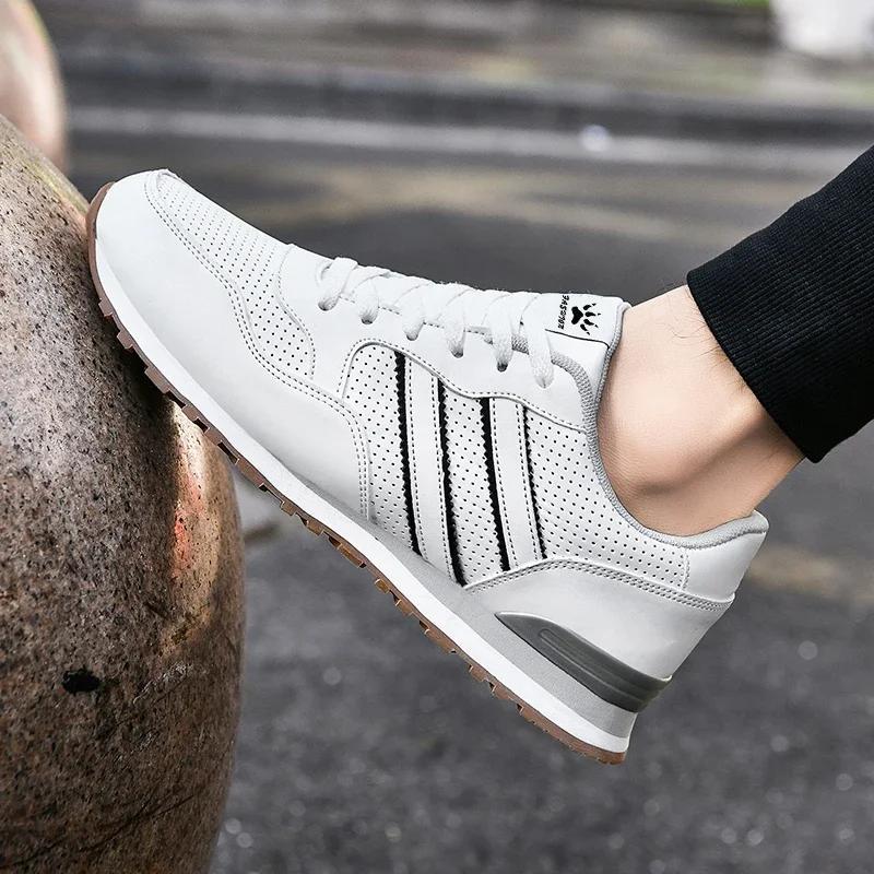 Chaussures de course classiques pour hommes, baskets légères en cuir suédé, chaussures de Sport de p