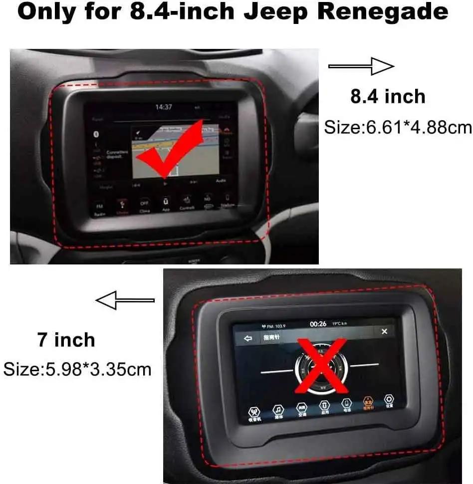 Pour Jeep Renegade Uconnect 8.4 pouces 2018 2019 Film de protection d'écran en verre trempé de Navig