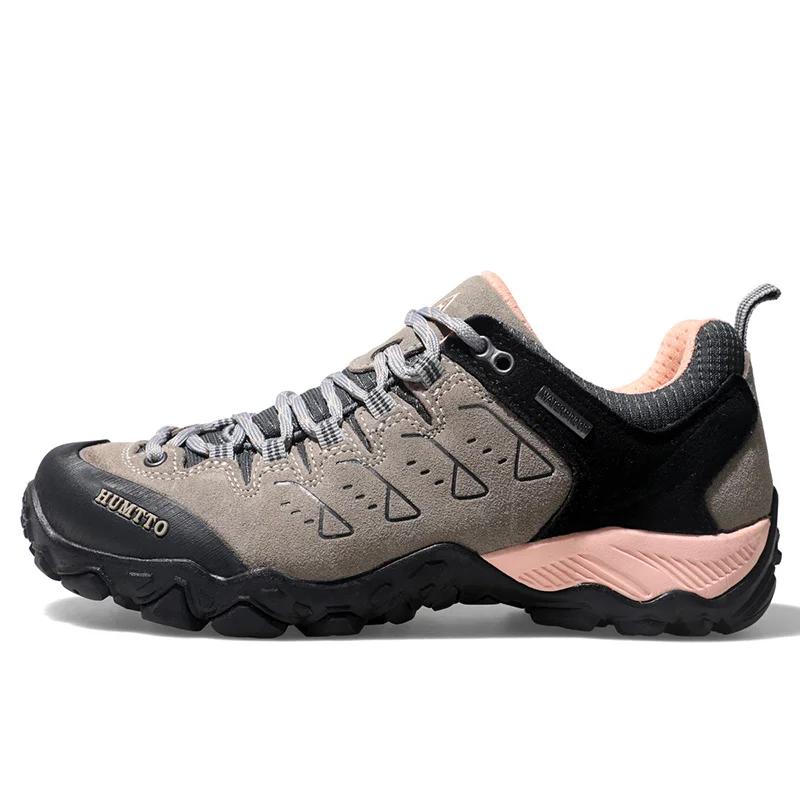 Chaussures de trekking imperméables HUMTTO pour femmes - Baskets cuir hiver 2024