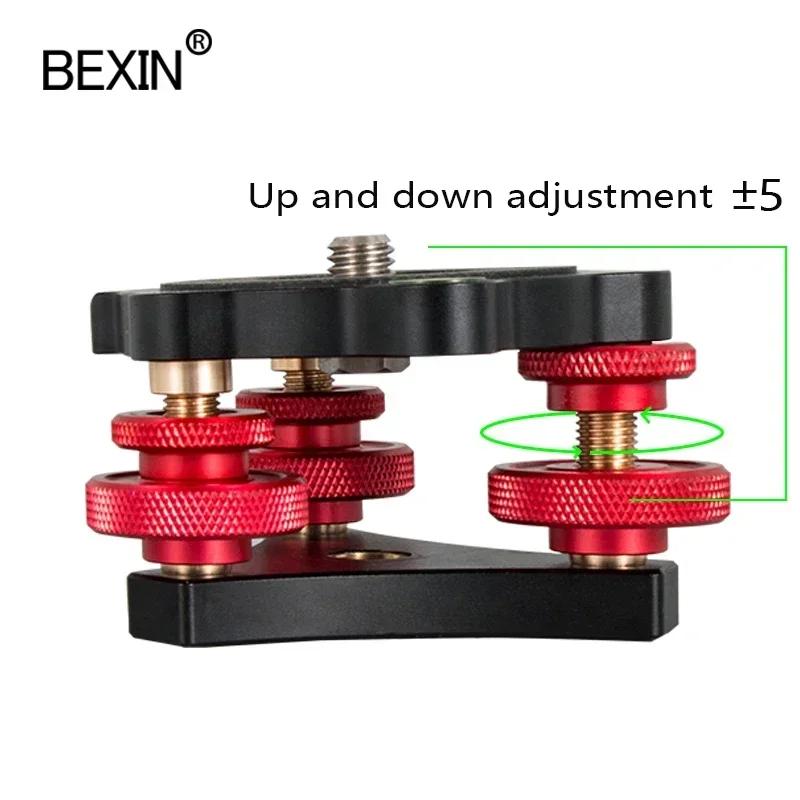 BEXIN LP64 ajusteur de niveau en alliage d'aluminium réglage de bulle d'équilibre adaptateur de tête