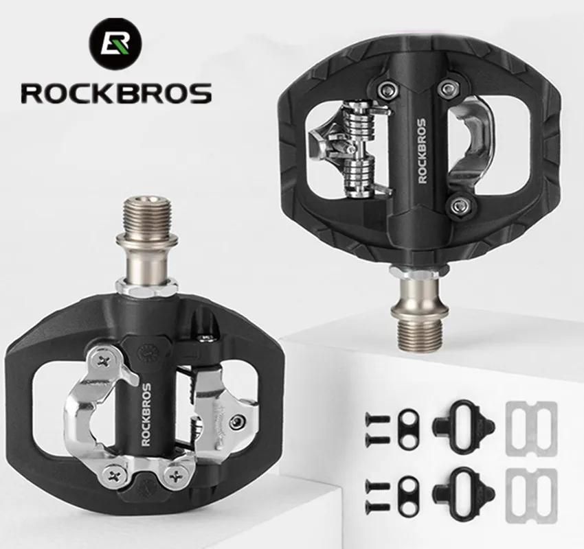 ROCKBROS pédale de verrouillage de vélo 2 en 1 serrure antidérapante pédale en Nylon pédales de vélo