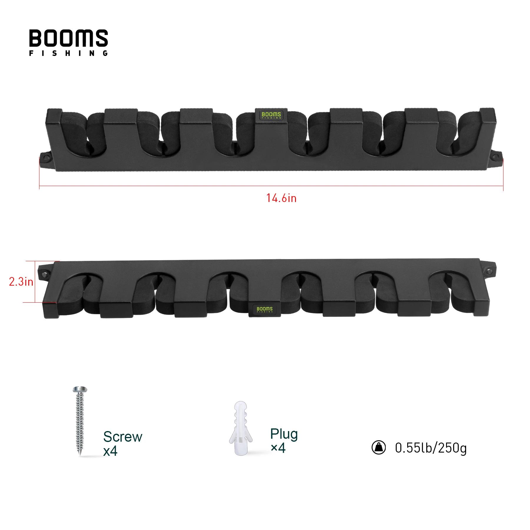 Booms Fishing WV5 support horizontal à 6 tiges support de canne à pêche outil de stockage de poteau