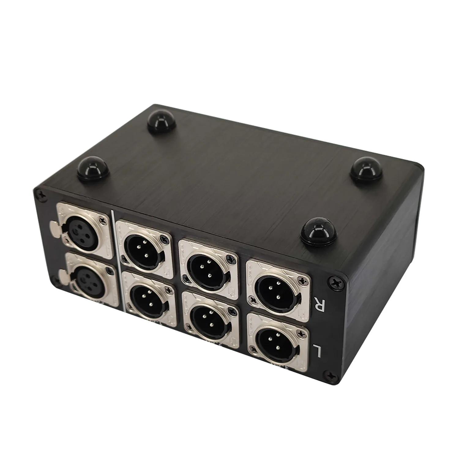 Mathiateur de câble de signal XLR d'entrée audio, commutateur de sélecteur, connecteur de source Sch