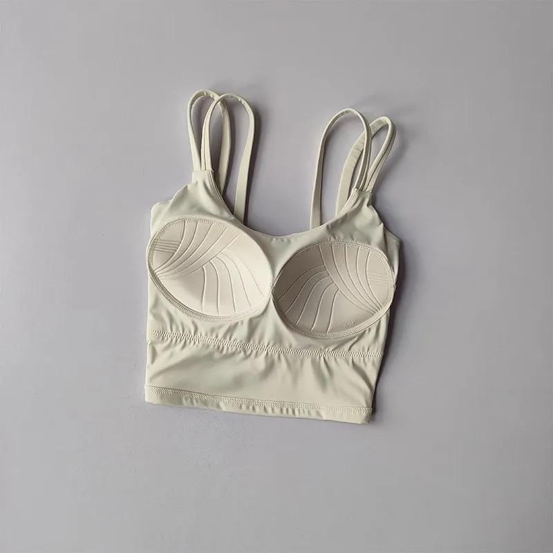 Femmes soutiens-gorge de Sport haut de Fitness lingerie Sexy Push Up coussin fixe soutien-gorge de Y