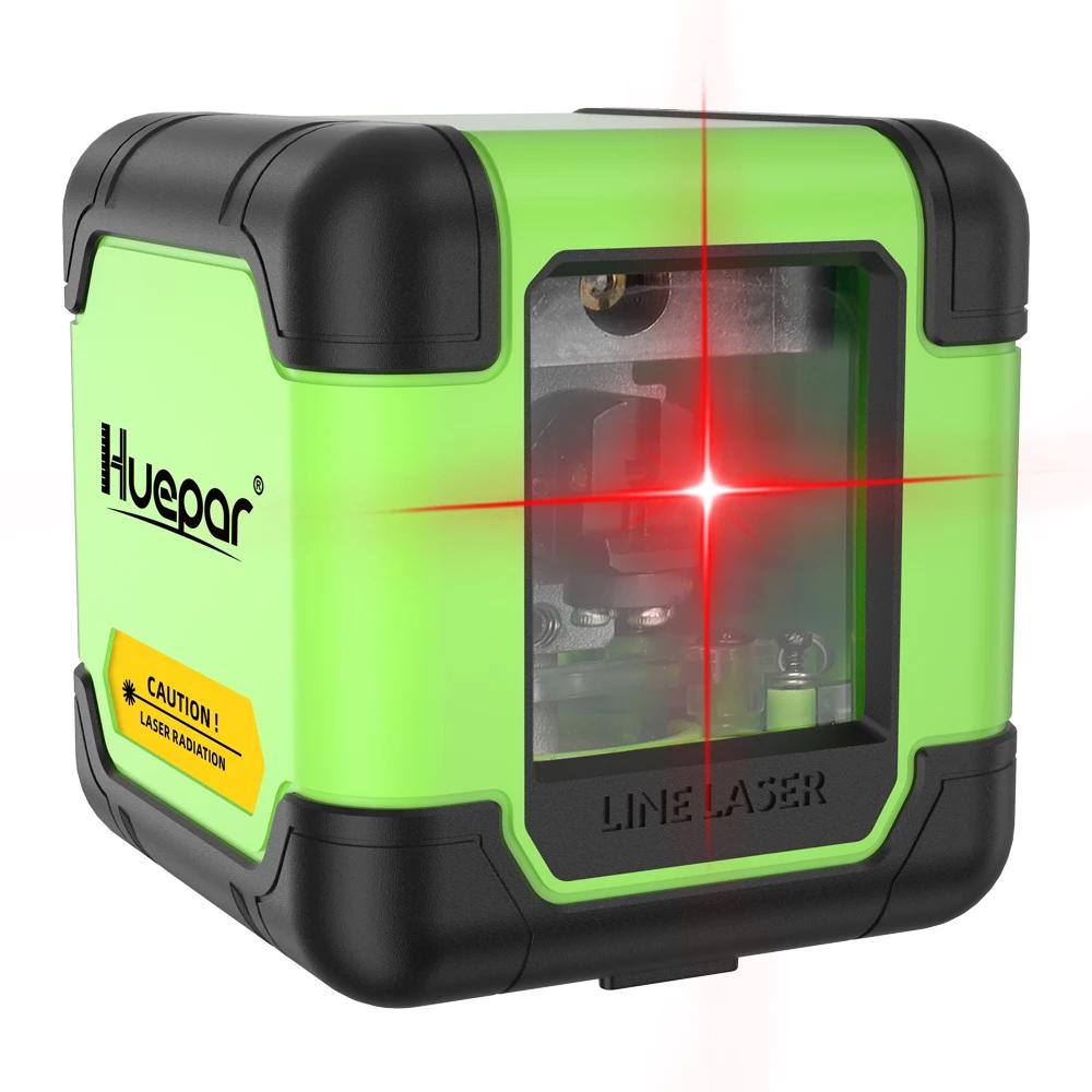 Huepar 2 lignes niveau Laser ligne transversale professionnelle horizontale et verticale faisceau ve
