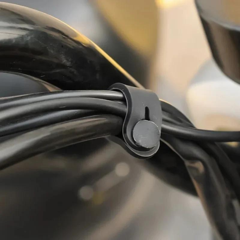 10 pièces bandes de caoutchouc de moto pour cadre de fixation attaches de câble câbles de faisceau d