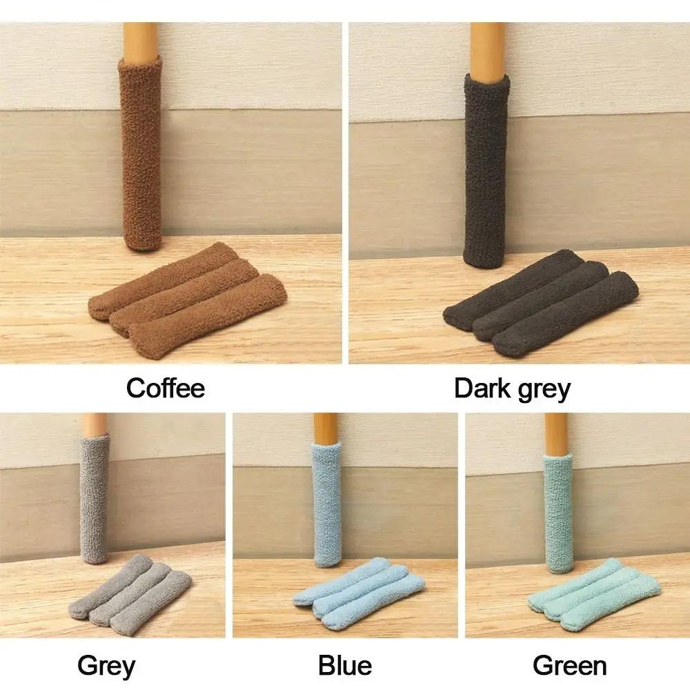 Chaussettes de pied de chaise élastiques hautes avec coussinets coordonnants, housses de protection