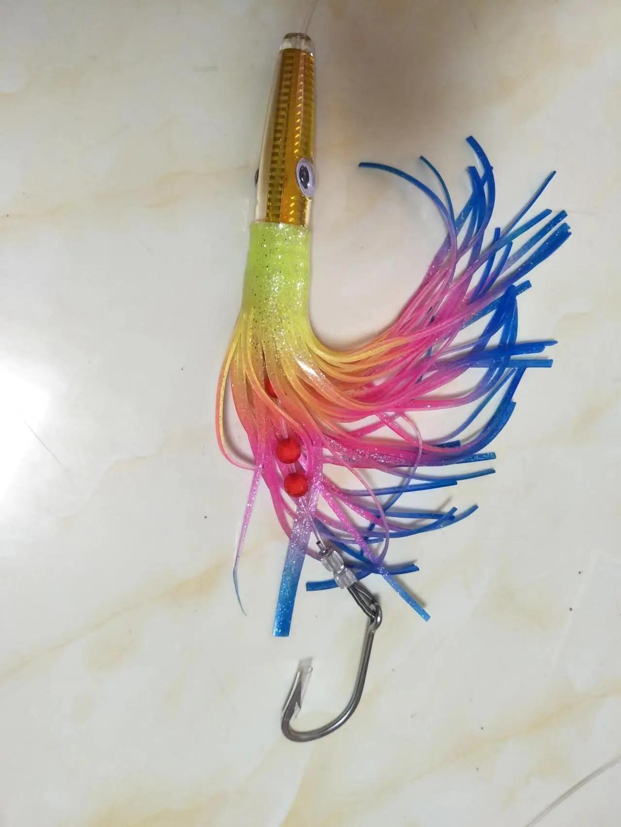 Marlin thon Teaser Bird Splashbar SpreaderBars avec 9 "Premium Leurres, 36" Tianium Nickel Alliage,