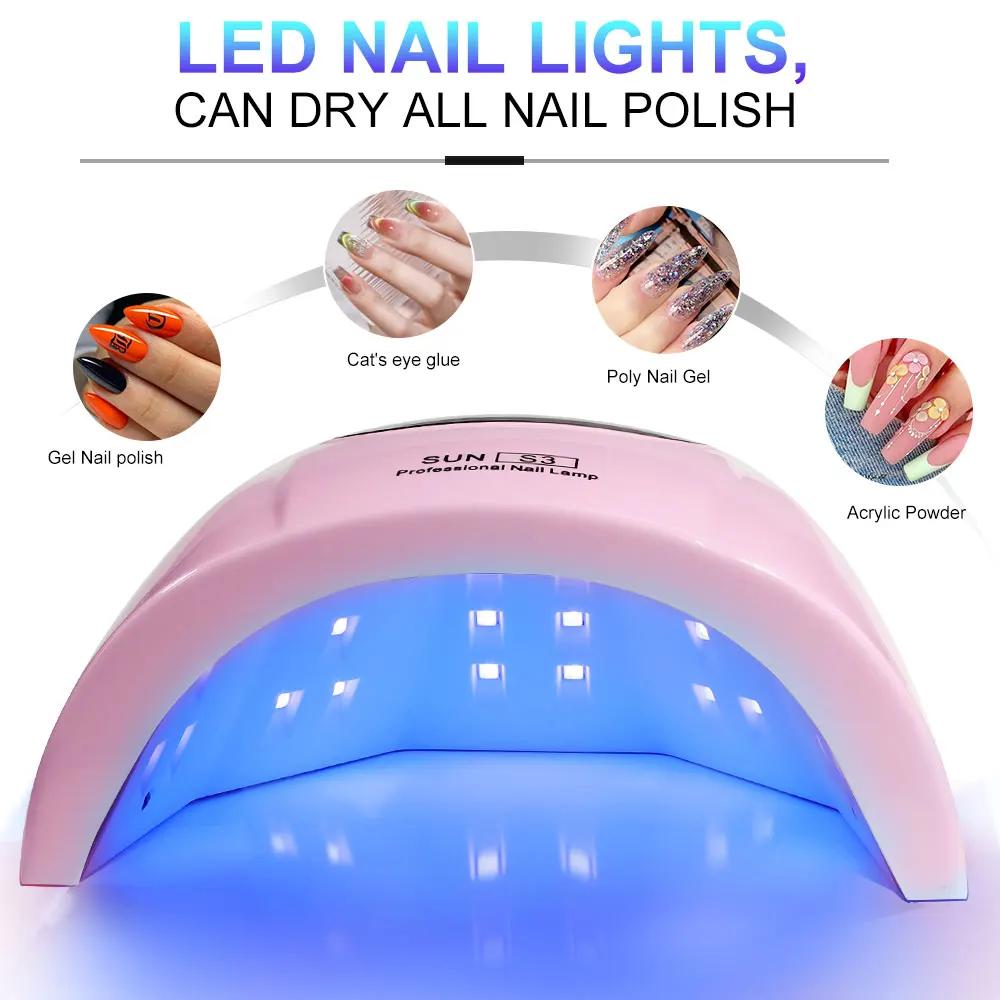 24/6 LED lampe UV pour ongles Gel vernis séchage avec affichage LED et détection de mouvement profes