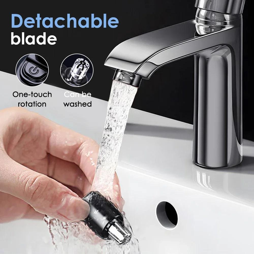 Tondeuse électrique pour le nez, Rechargeable, multi-cinétique, unisexe, automatique, lavable, appar