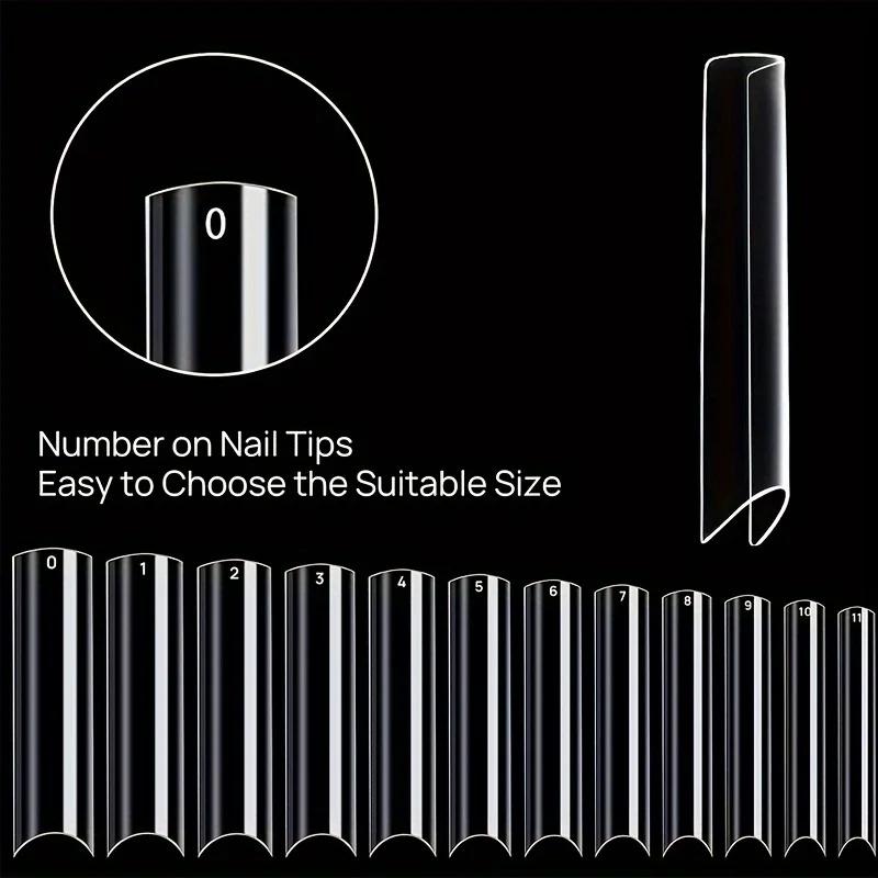 Pointes d'ongles en boîte pour pipe à eau, tête carrée française, cercueil extra long, demi-couvertu