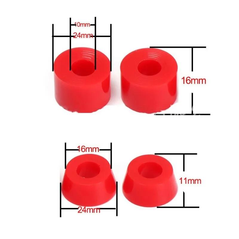 4 pièces/ensemble Skateboard camion douille essieu bagues Scooter 92A PU coussin danse Longboard Ska