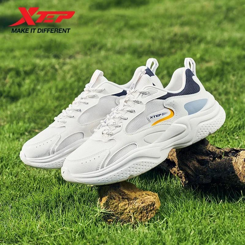 Xtep chaussures décontractées pour hommes été nouvelle maille respirant semelle épaisse rehaussée lé