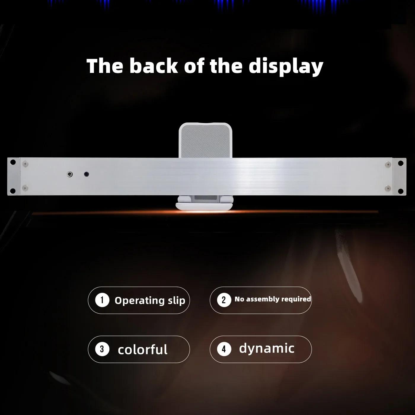 Armoire Audio stéréo 1U à Double rangée, indicateur de niveau de rythme musical, compteur de spectre