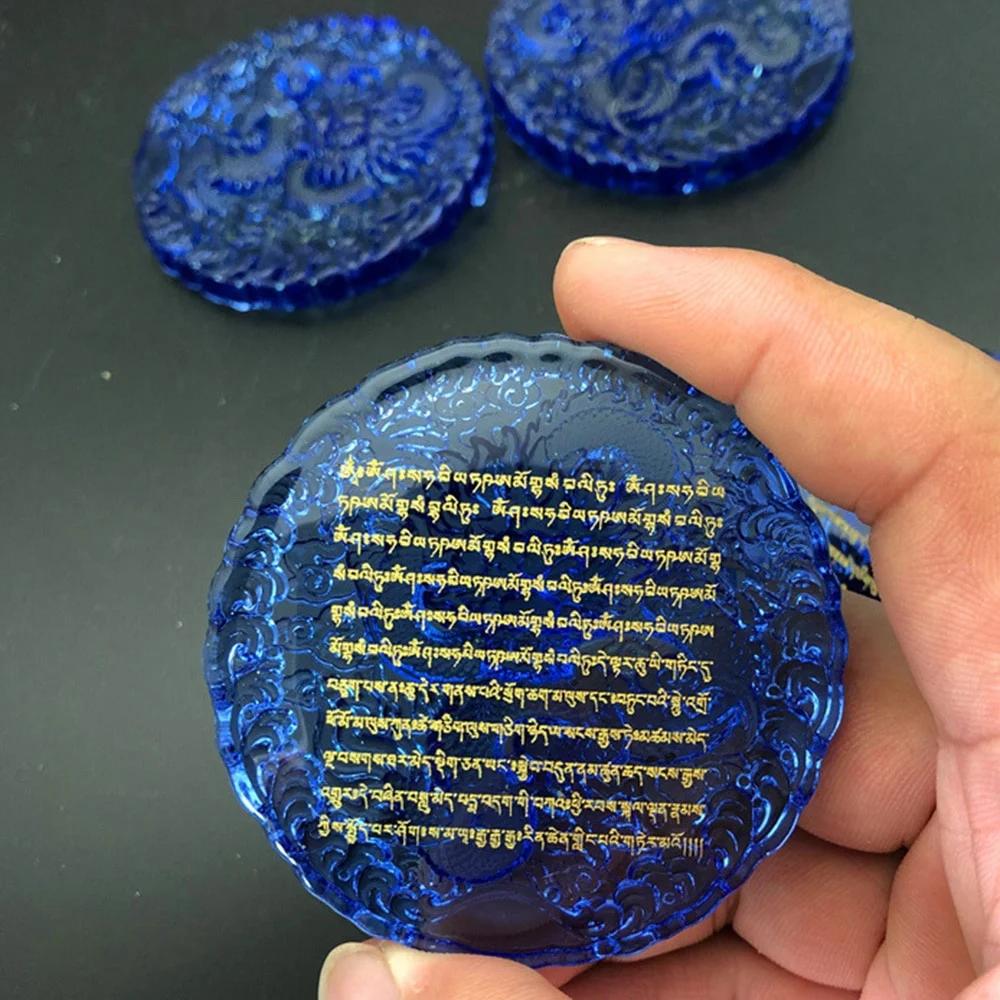 Dragon King Mandala cristal Mani pierre offres bouddhistes tibétaines Mantra à Six caractères offres