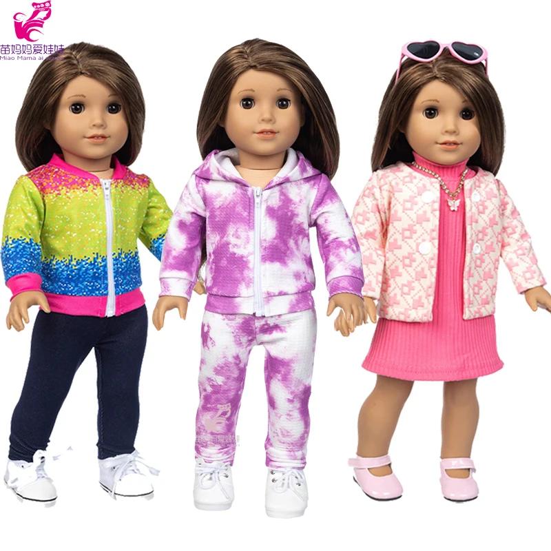 Vêtements de poupée pour fille de 18 pouces, pantalons en jean, ensemble de vêtements de poupée, man