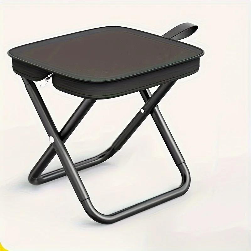 Tabouret pliant Portable avec poignée, tabouret de pêche de Camping en plein air, tabouret à fermetu
