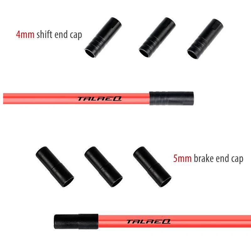 1000 pièces/boîte route vtt vélo 4mm 5mm vélo dérailleur changement de frein câble embout couvercle
