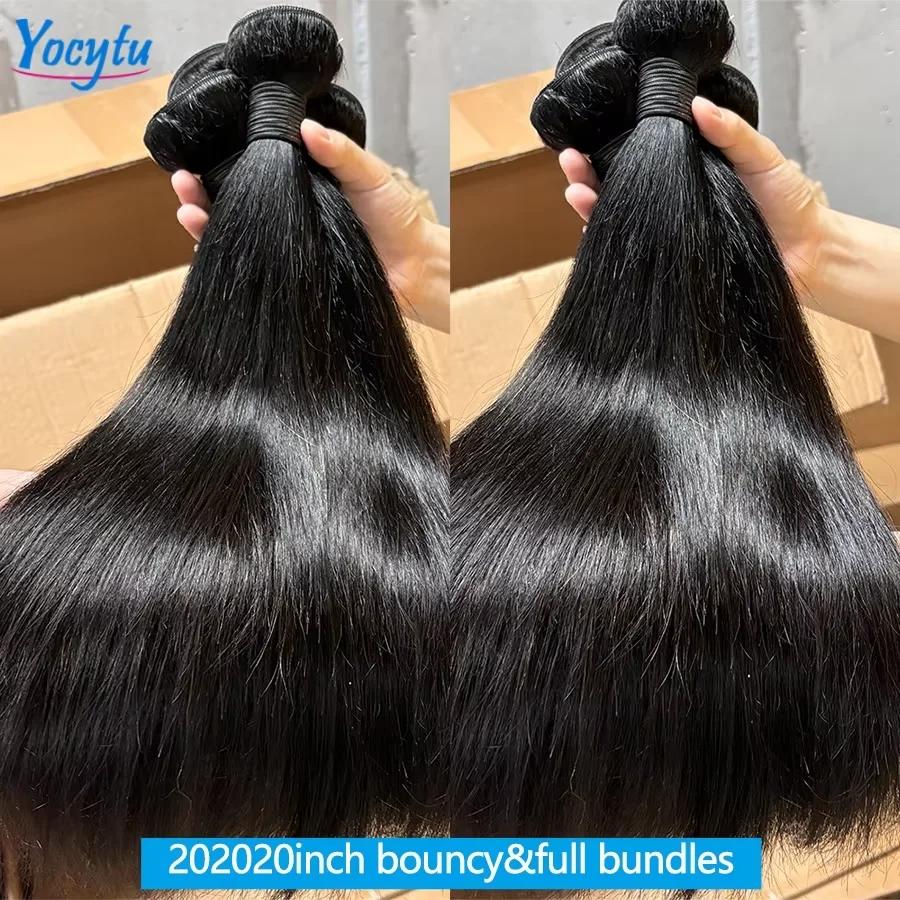 12A Tissage Cheveux Humains 20 20 20 Pouces Tissage Lot Brésilien 100% Cheveux Humain YOCYTU Tissage