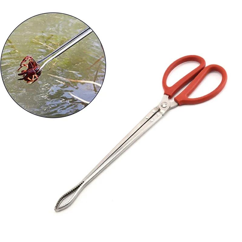 Pince à crabe multifonction en acier inoxydable, outil à main durable, pince à anguilles, longue poi