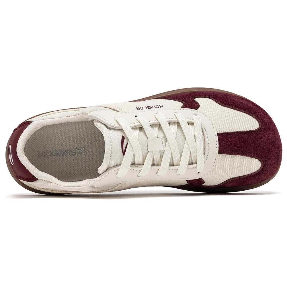 Chaussures pieds nus HOBIBEAR pour hommes et femmes | Baskets en toile à bout large, légères, déco