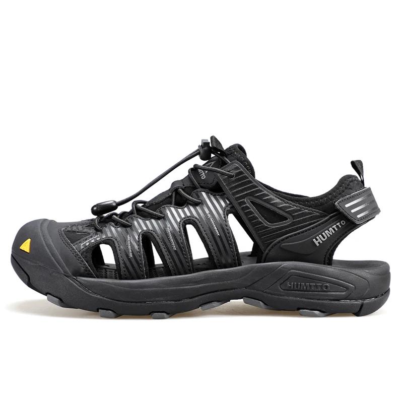 HUMTTO-Sandales d'Été pour Homme, Chaussures de Randonnée en Plein Air, Respirantes, pour la Plage,