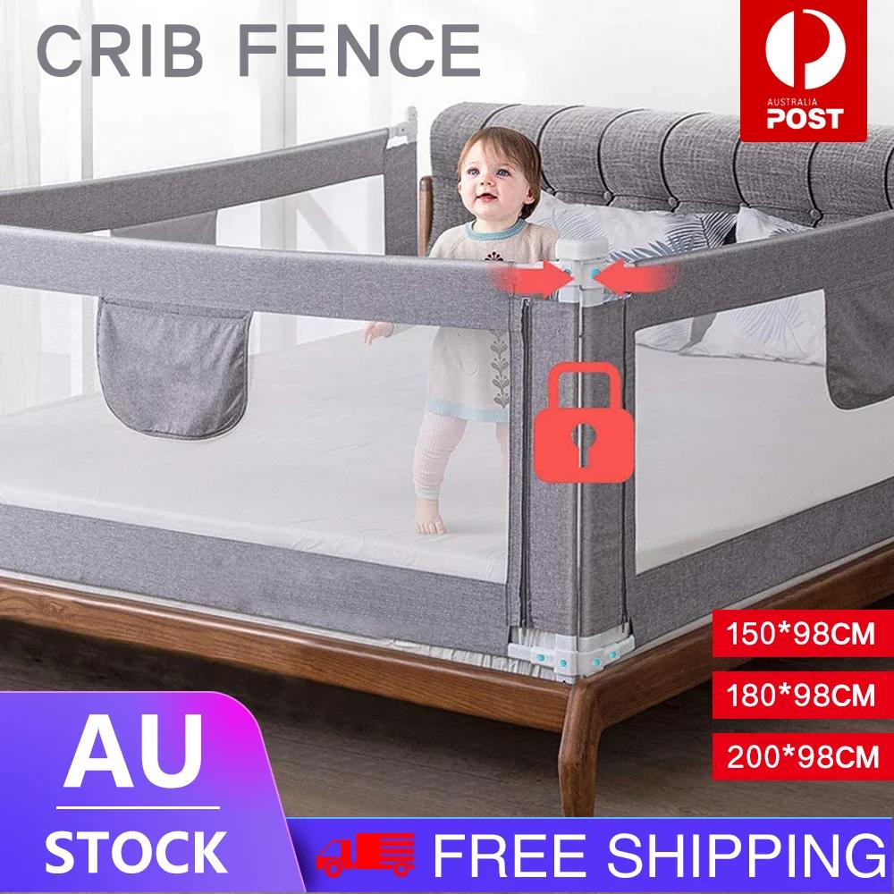 Rail de lit pliant réglable pour prévention des chutes, 1.5/1.8/2M, clôture de protection sûre pour