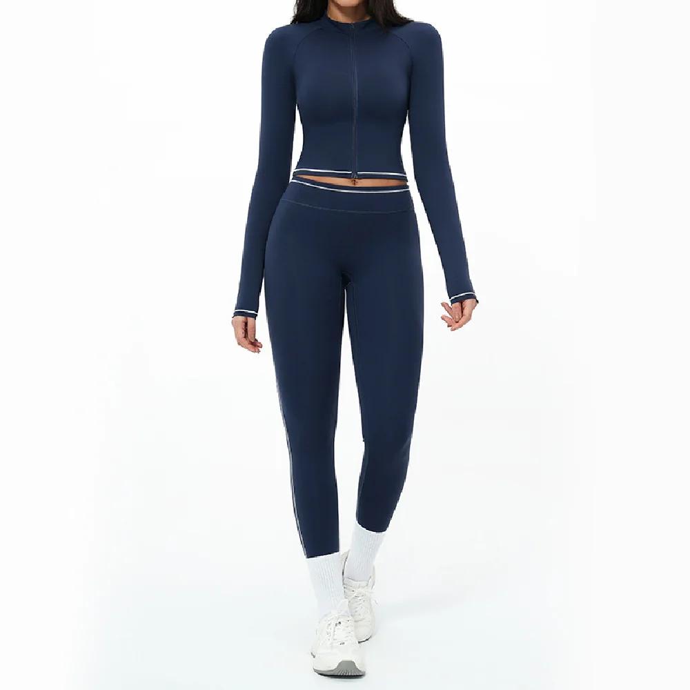 Ensemble de yoga 2 pièces pour femme, tenue de sport, survêtement de gym, vêtements de sport à sécha
