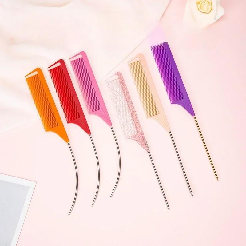 Aiguille en acier style professionnel en plastique résistant à la chaleur antistatique tressage queu