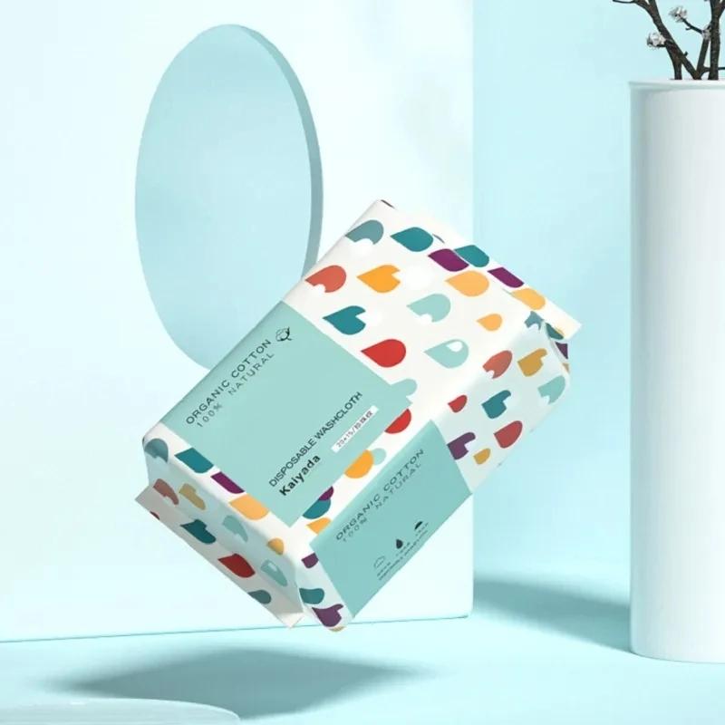 Serviette jetable épaisse 100% coton pour le visage, 100 pièces, lingettes démaquillantes douces, ne