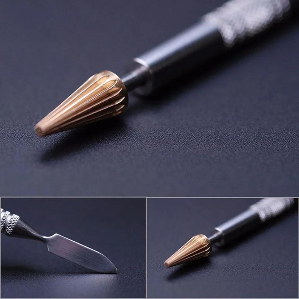 Stylo applicateur de embauà l'huile pour bord en cuir, rouleau de peinture rapide, outil artisanal,