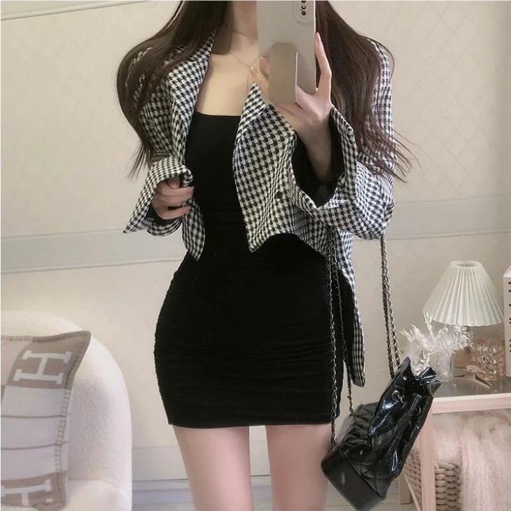 Mini robe fourreau élégante, couleur unie, sans manches, Type A, courte, Sexy, Slim, amincissante, c