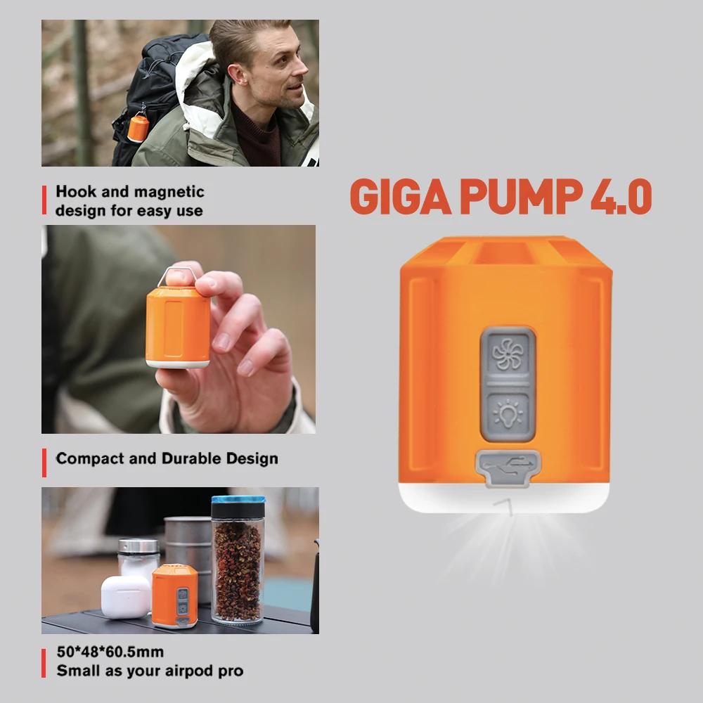 GIGA-Mini pompe à air électrique portable pour matelas, pompe à vide pour camping en plein air, gonf