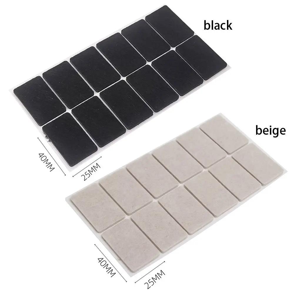 Coussinets de pieds de chaise en feutre, protection de sol, auto-adhésifs pour meubles, rectangulair