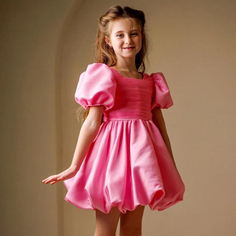 Robe de Princesse pour Enfants 2026, Robe de Cérémonie pour Fille, Robe de Demoiselle d'Honneur, Cos