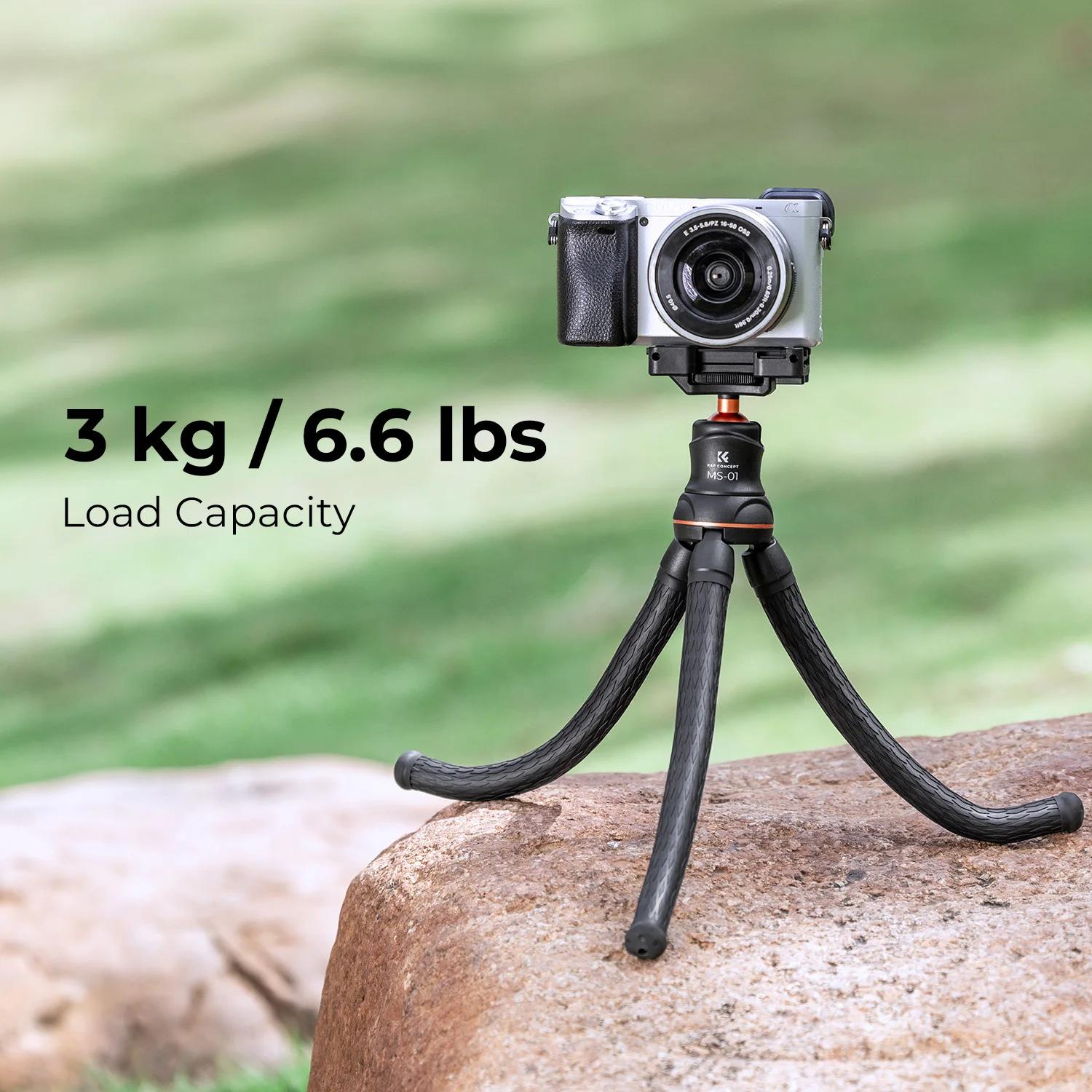 Trépied pour appareil photo K&F CONCEPT, nouveau trépied flexible et polyvalent, mini trépied réglab